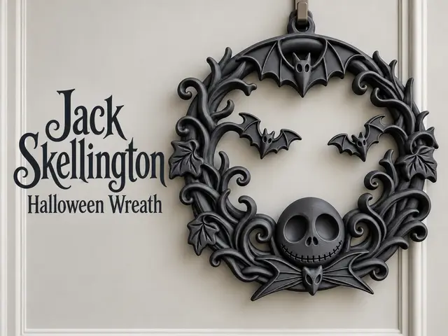 Halloween Wreath Jack Skellington – Door Decor — modelo 3D