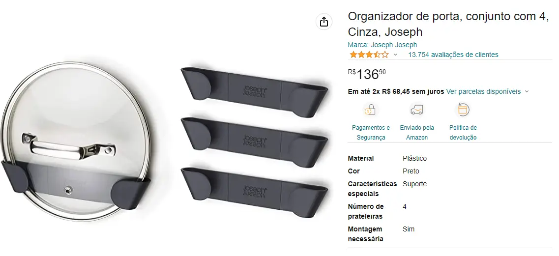 Door Organizer - Pot Lid — modelo 3D