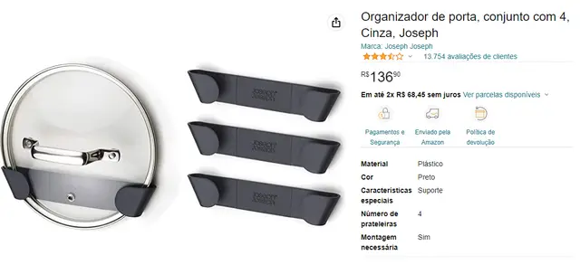 Door Organizer - Pot Lid — modelo 3D