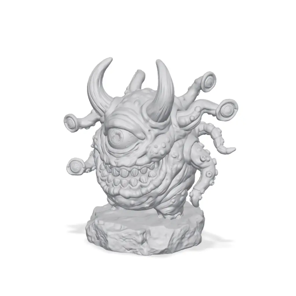 1000+ Minis, Free Kickstarter Sample, Tentacled Meatball Demon Monster Miniature — modelo 3D