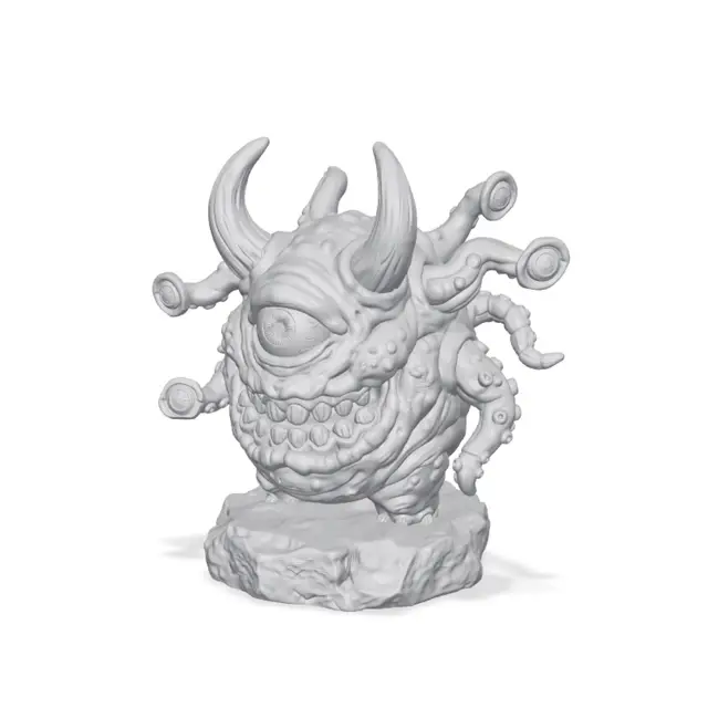 1000+ Minis, Free Kickstarter Sample, Tentacled Meatball Demon Monster Miniature — modelo 3D