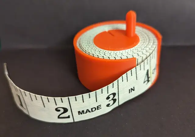 Tape Measure Spool - Customizable and Print in Place — modelo 3D