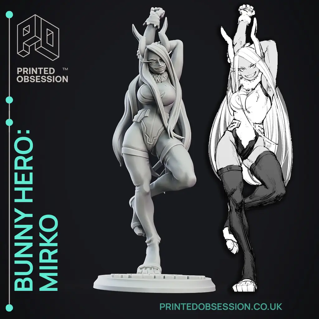 Mirko - Bunny Hero - Fanart Model - 30CM - Anime Girl. — modelo 3D