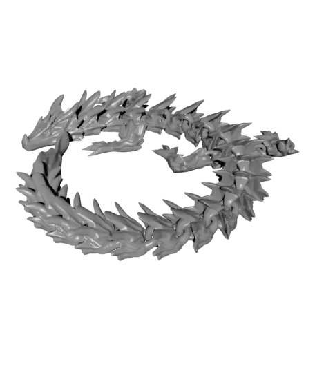 Water Dragon - Articulated dragon — modelo 3D