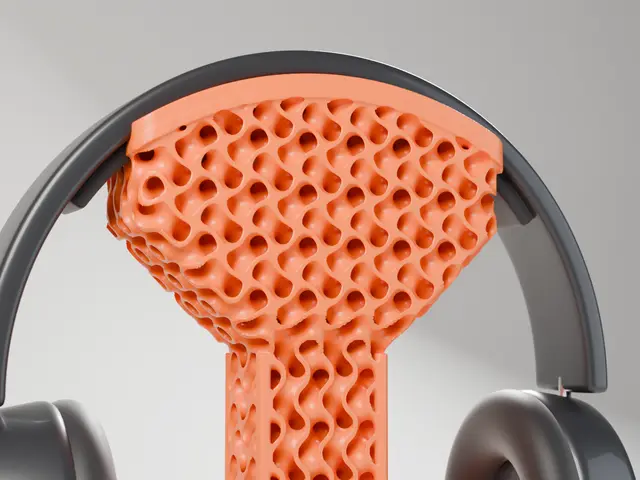 Gyroid infill pattern headphone holder. — modelo 3D