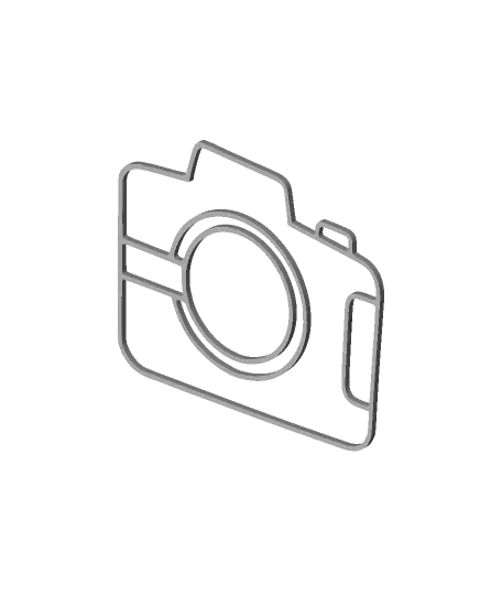 Camera Line 2D Art.stl — modelo 3D