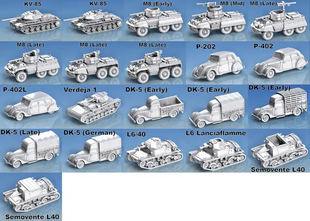 1-100 Tanks and Vehicles — modelo 3D