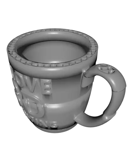 I Love 3D Printing Gag Gift Mug — modelo 3D