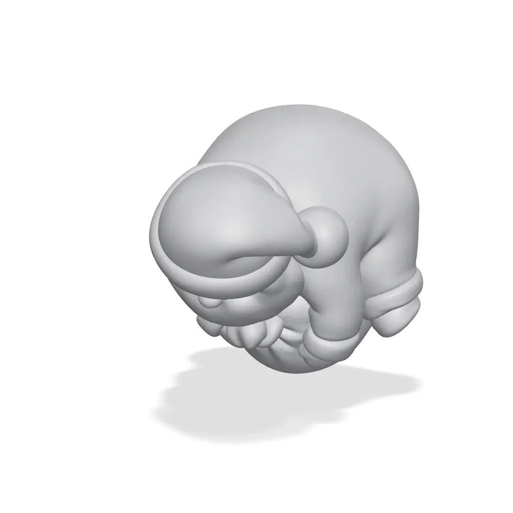 Jolly Santa with Gift Sack | Christmas Desk Buddy — modelo 3D