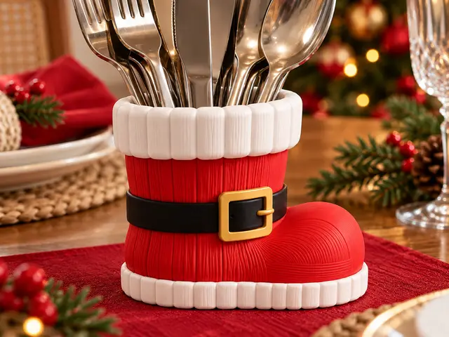 Santa Claus Boot | Porta Talher Bota Papai Noel — modelo 3D