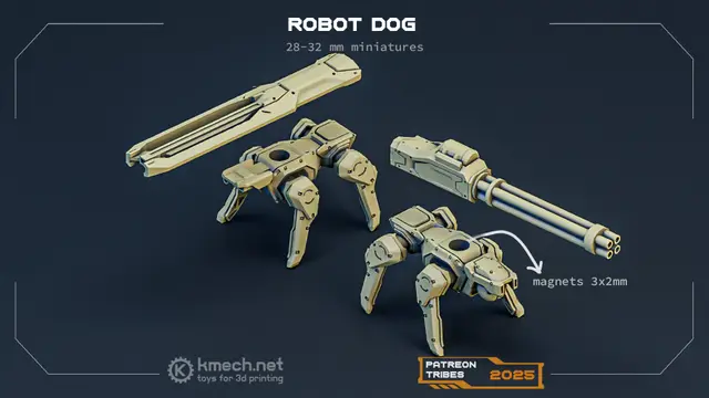 Robot Dog miniature — modelo 3D