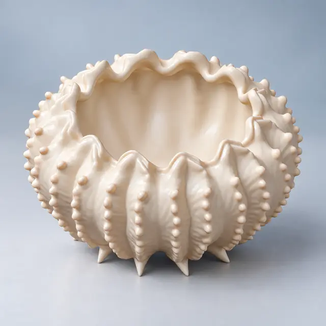 Coral Dish — Tidepool | Decorative Bowl STL — modelo 3D