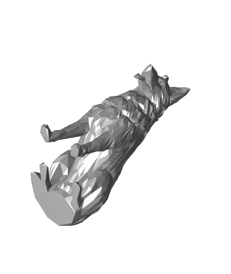 Low Poly German Shepherd — modelo 3D