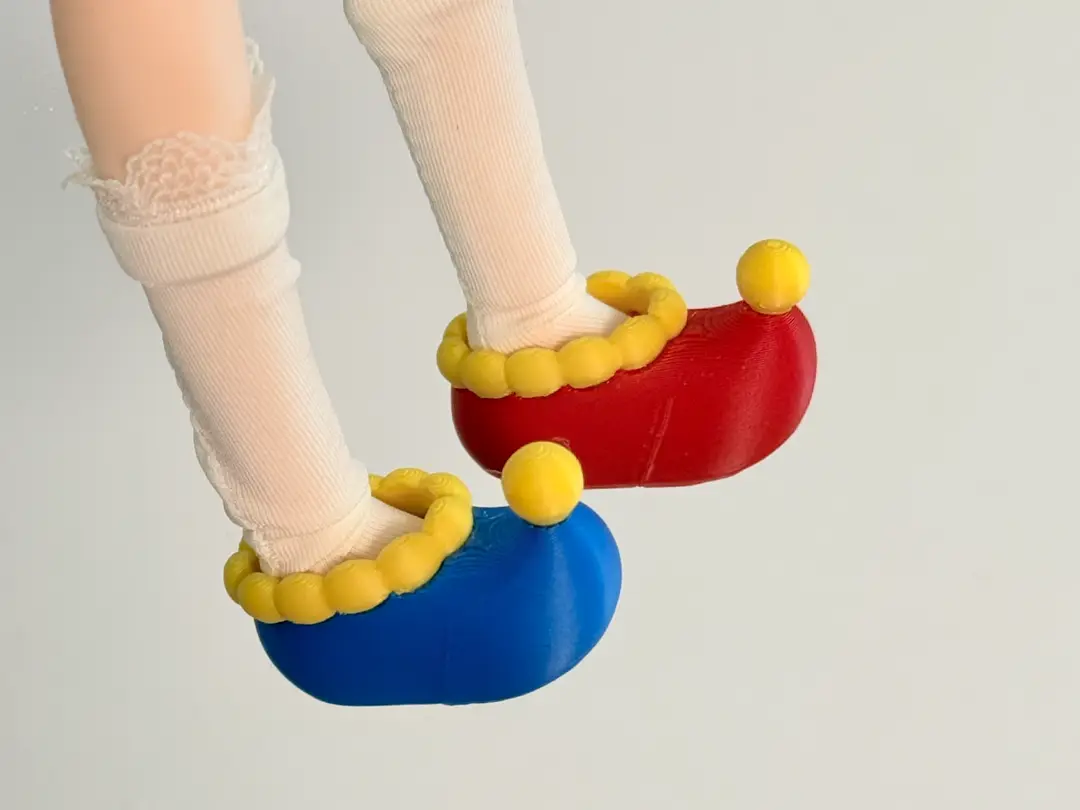 BJD特六娃鞋小丑鞋混合天使MJD米甜4光魇双生时之隙微缩鞋 — modelo 3D