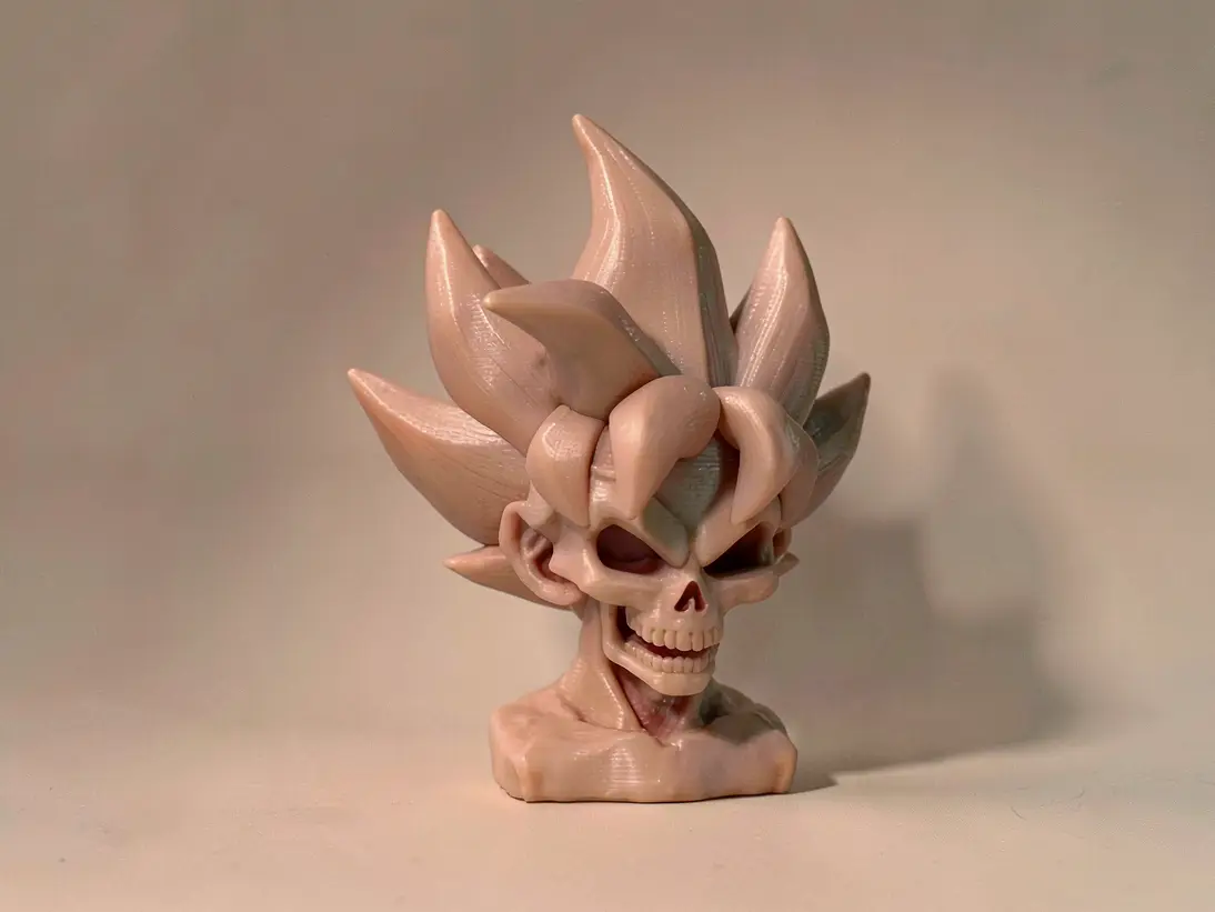 Skeleton Skull Bust of Goku — modelo 3D