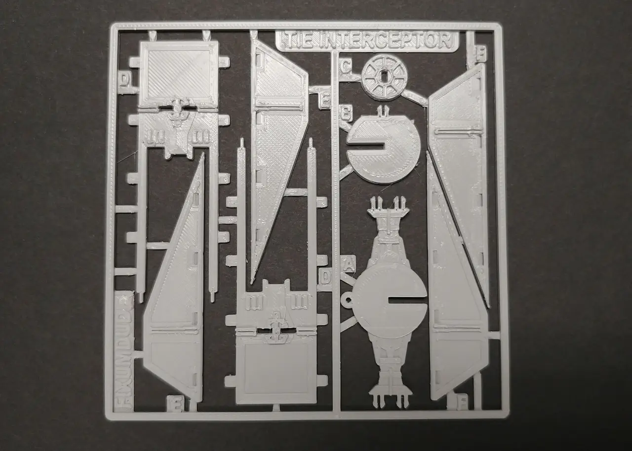 Tie Fighter Interceptor Kit Card — modelo 3D