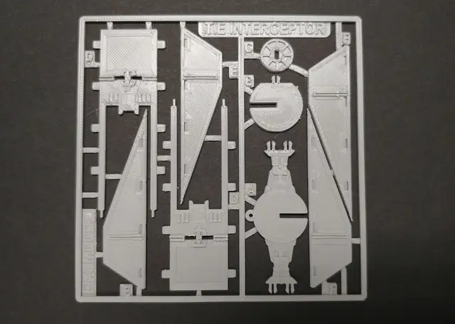 Tie Fighter Interceptor Kit Card — modelo 3D