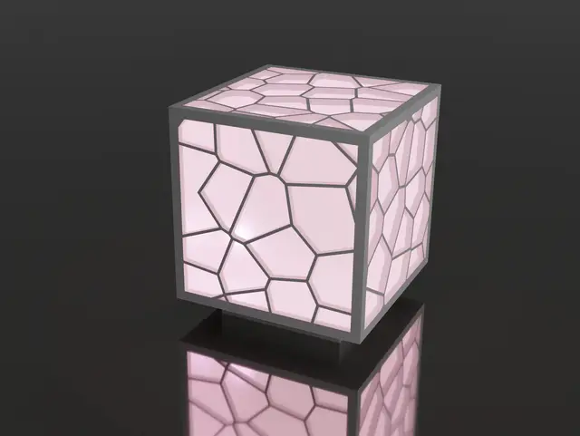 Voronoi Lamp — modelo 3D