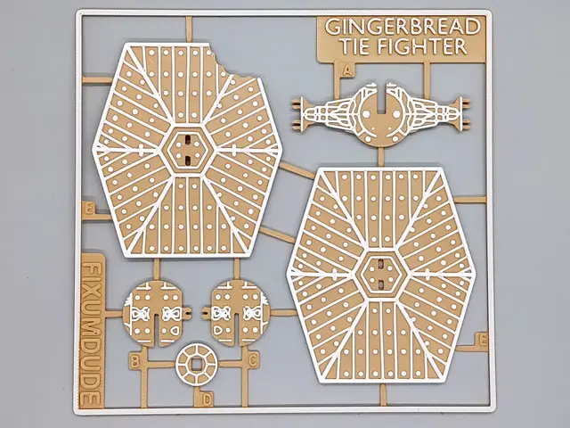 Star Wars Gingerbread TIE Fighter Kit Card — modelo 3D
