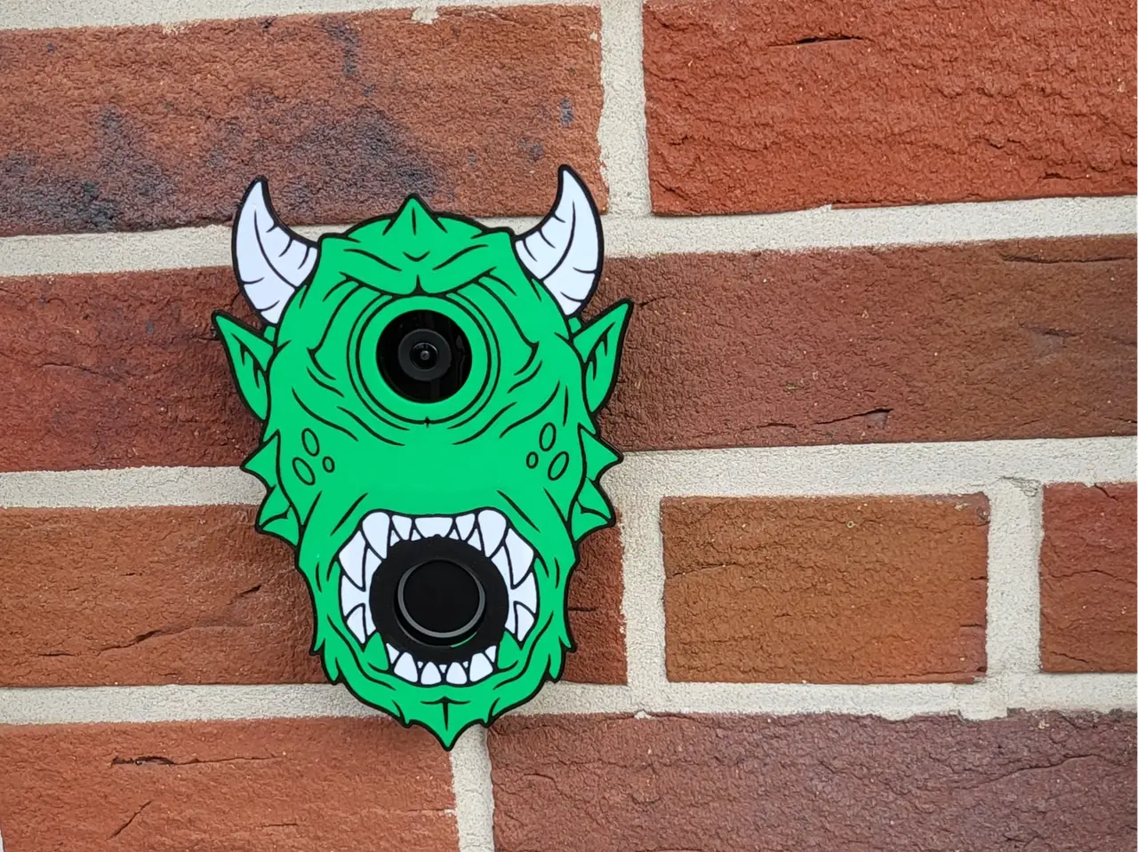 Reolink Doorbell Cover – Monster Zyklop Halloween — modelo 3D