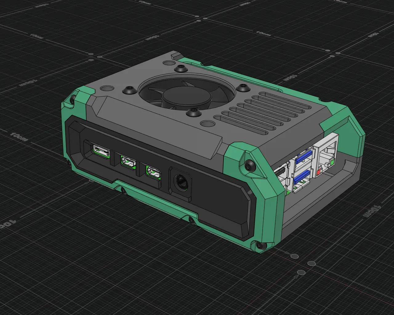 Raspberry Pi 4 Case — modelo 3D