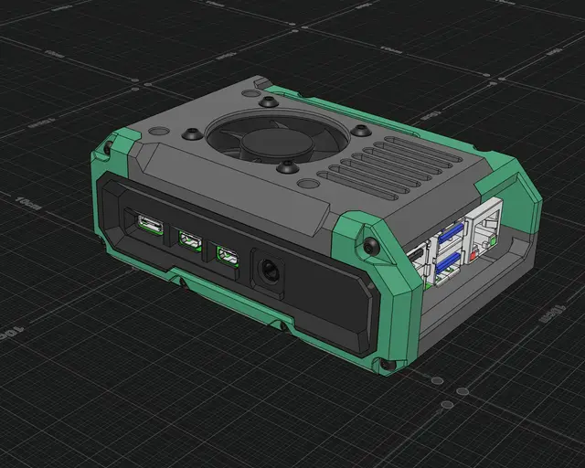 Raspberry Pi 4 Case — modelo 3D