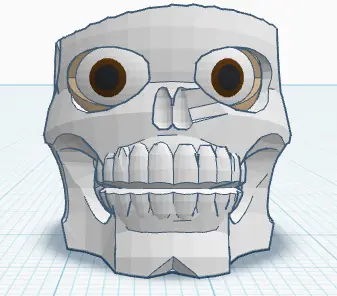 Skeleton skull mug — modelo 3D