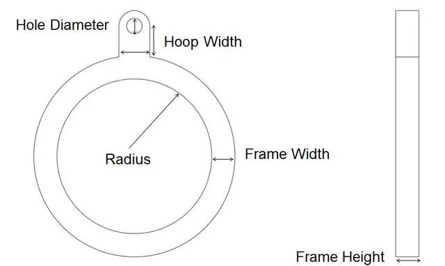 Circular Lithophane — modelo 3D