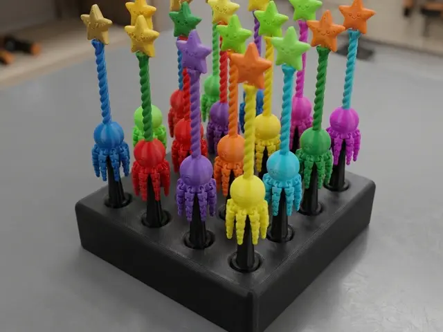 Expositor para Varinhas de Polvo Mágico Giratório — modelo 3D