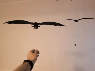 Night Fury with flapping wings — modelo 3D