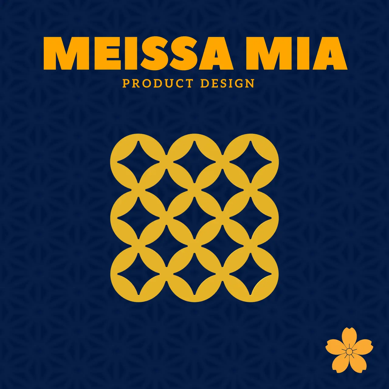 Wall Art Silhoutte – 58. Shippo Pattern V1 - Minimalist Japanese themed Wall Art STL for 3D Printing — modelo 3D