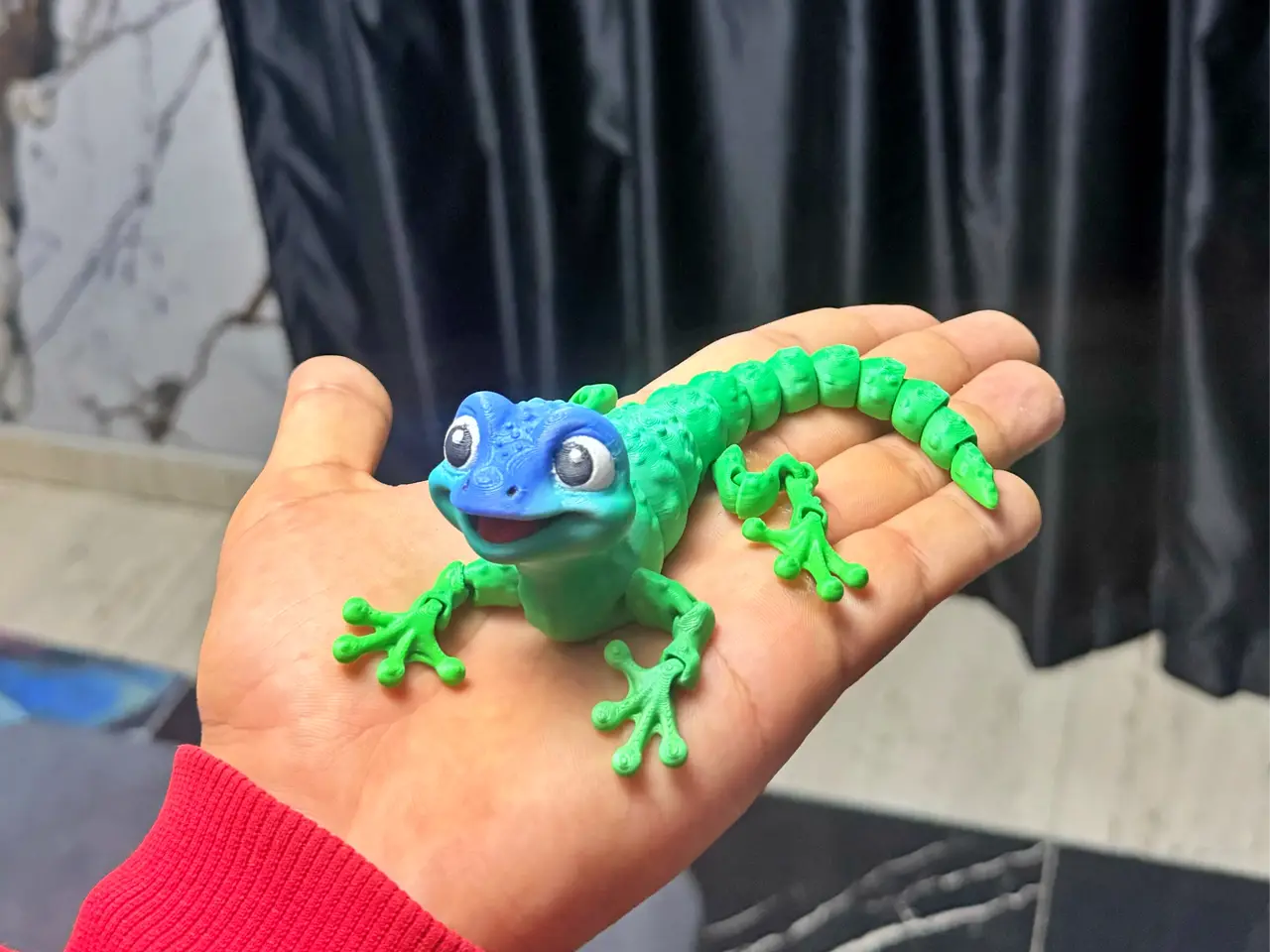 Cute Flexi Lizard – Articulated Gecko — modelo 3D