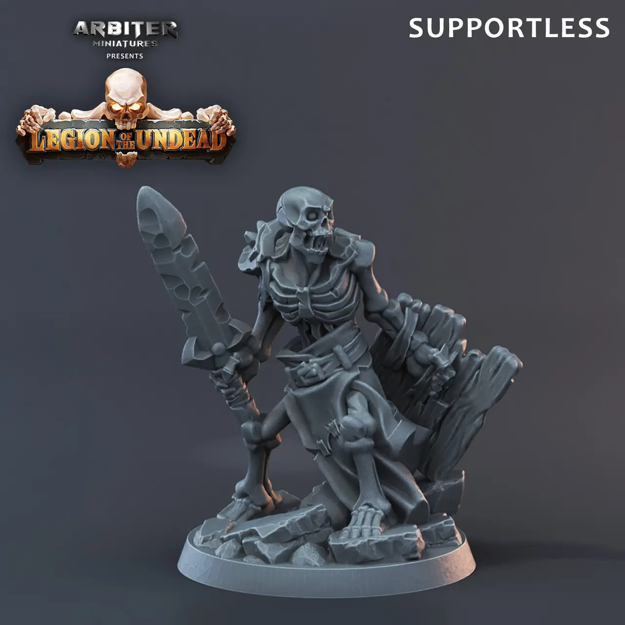 Supportless Skeleton Sample Wooden Shield — modelo 3D