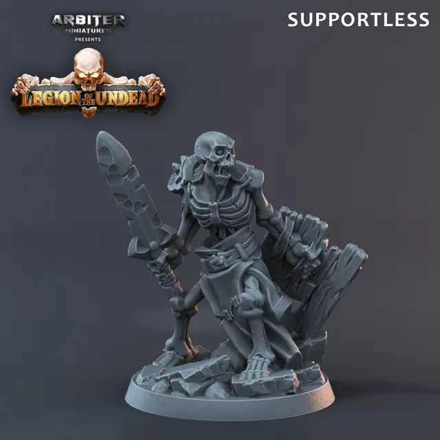 Supportless Skeleton Sample Wooden Shield — modelo 3D