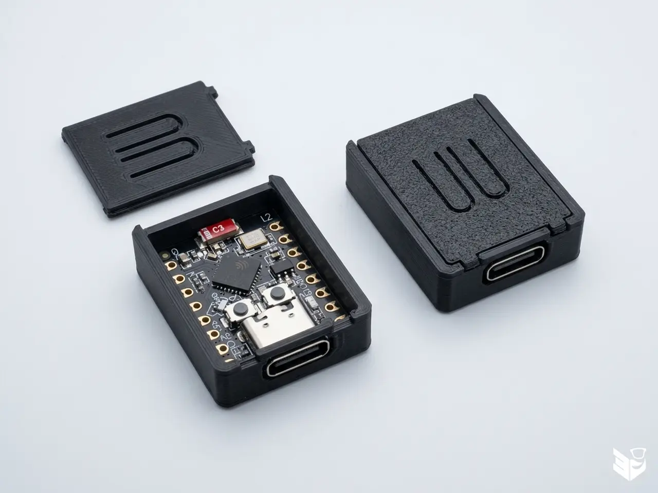 Ultra-Compact Case for ESP32-C3 SuperMini (step file) — modelo 3D