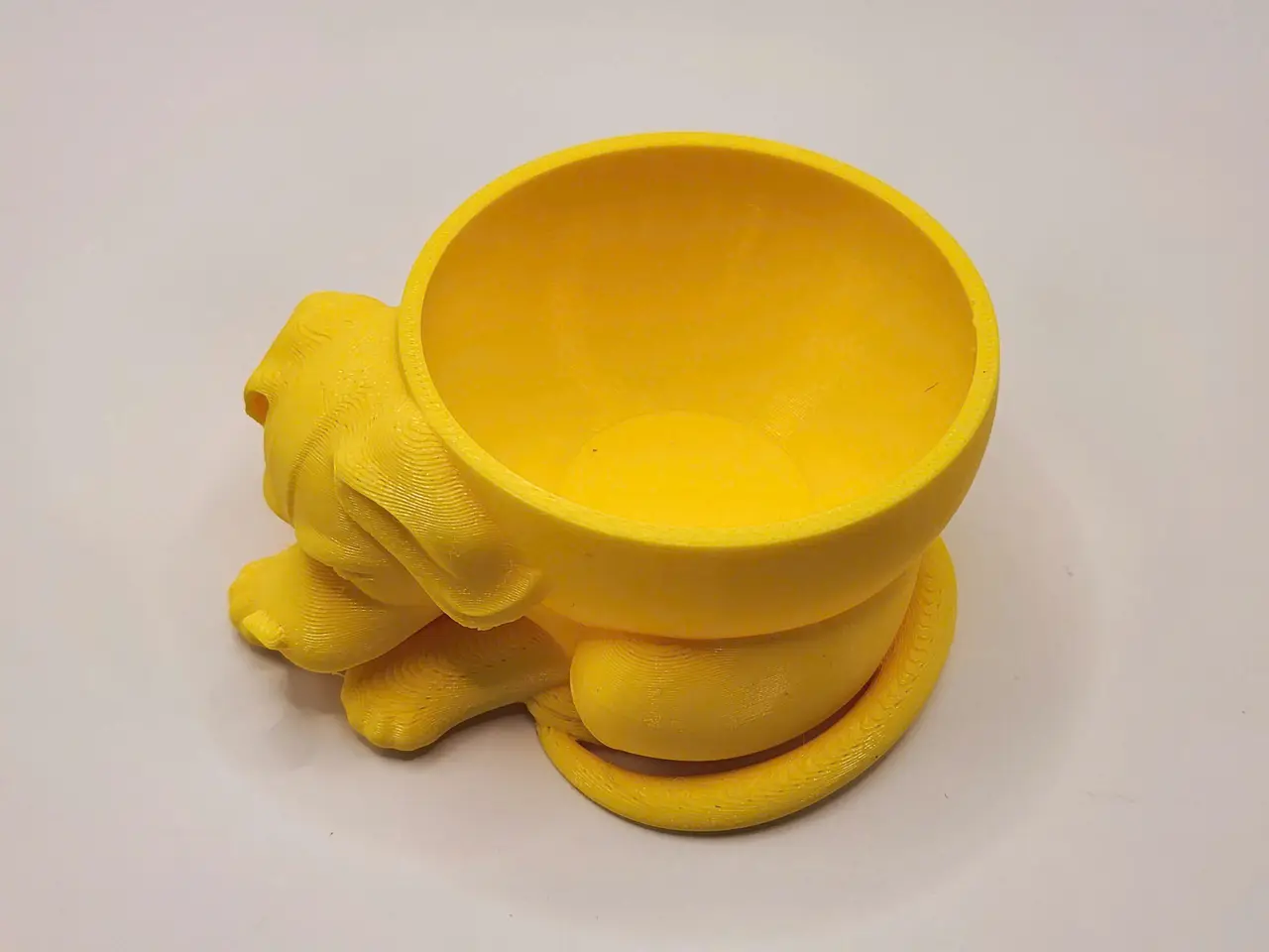 Cute Puppy Bowl – 3D Printed Dog Planter — modelo 3D