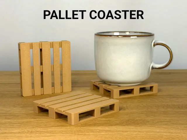 Pallet Coaster — modelo 3D