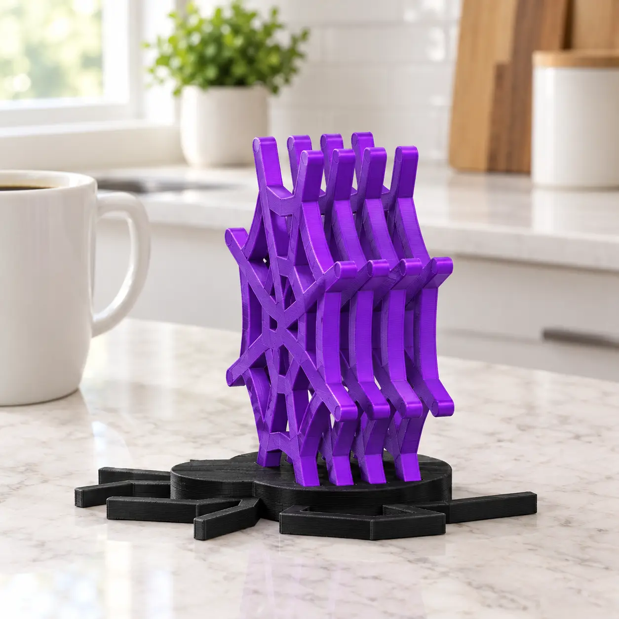 Portavasos Telaraña de Halloween — modelo 3D