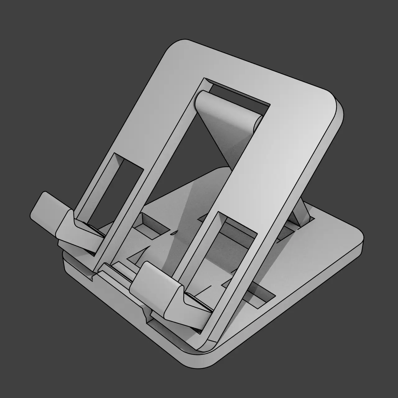 Flat-fold Flippin' Phone Stand — modelo 3D