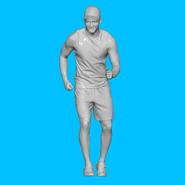 MAN RUNNING FOR DIORAMA PEOPLE CHARACTER — modelo 3D