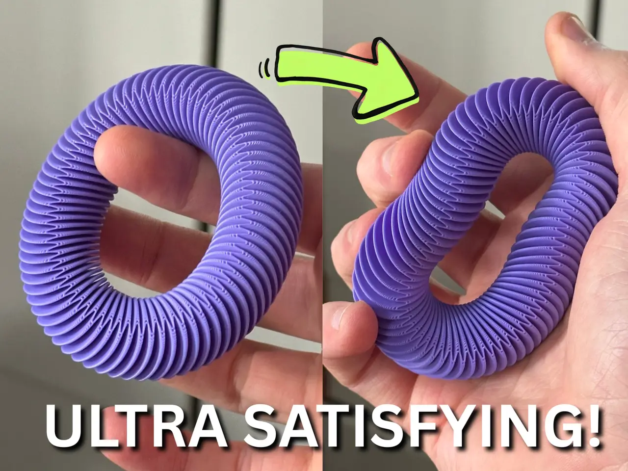 Ultra Satisfying Fidget Flexy Ring! (NO TPU!) — modelo 3D