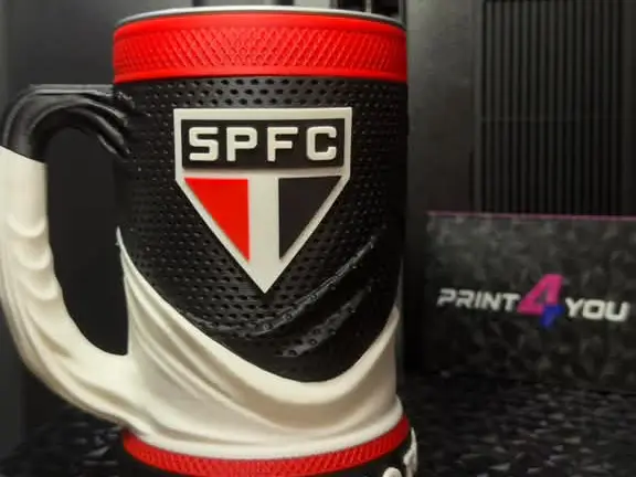 Caneca São Paulo FC — modelo 3D