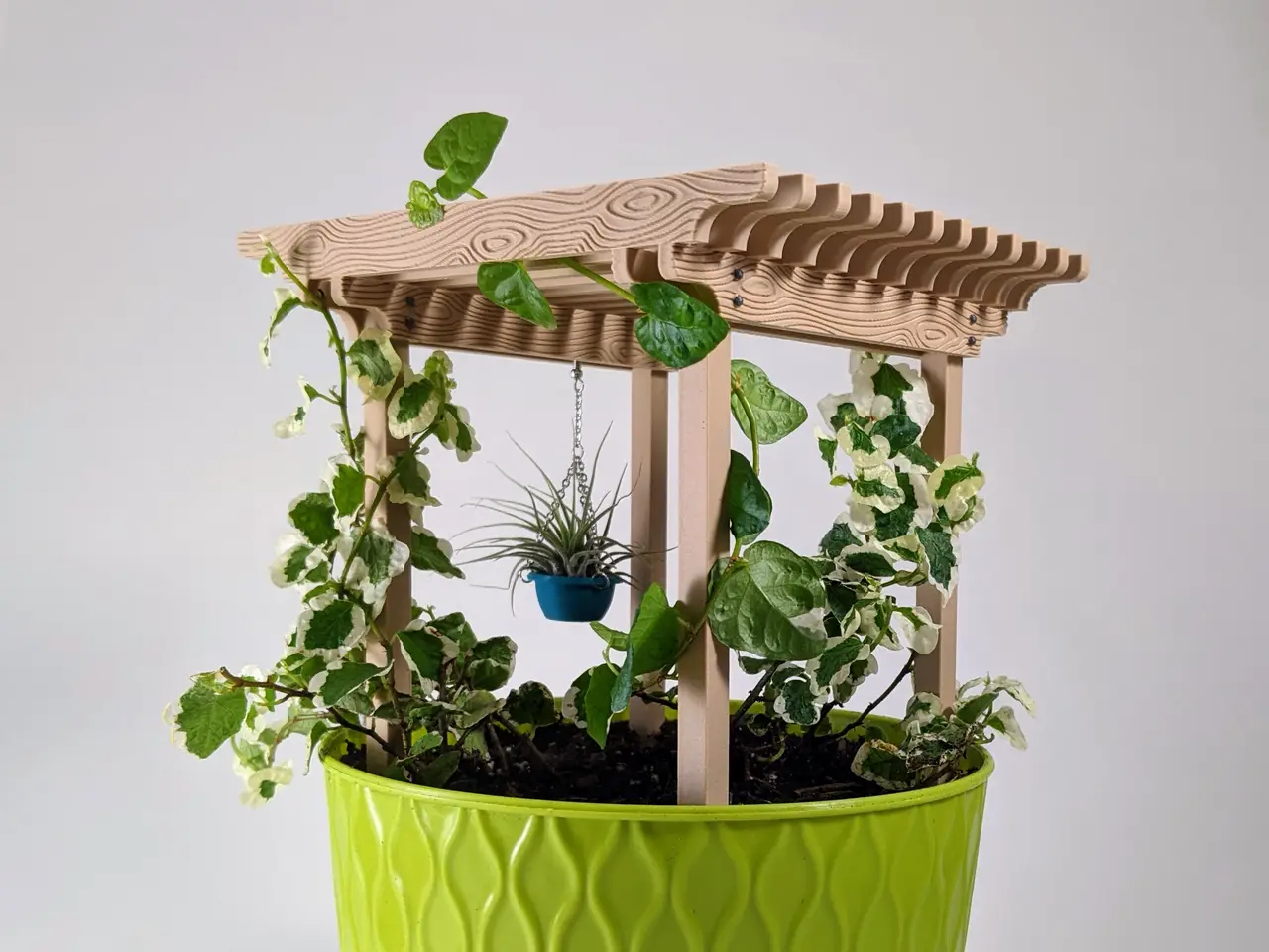 Potted Plant Pergola for Support & Shade — modelo 3D
