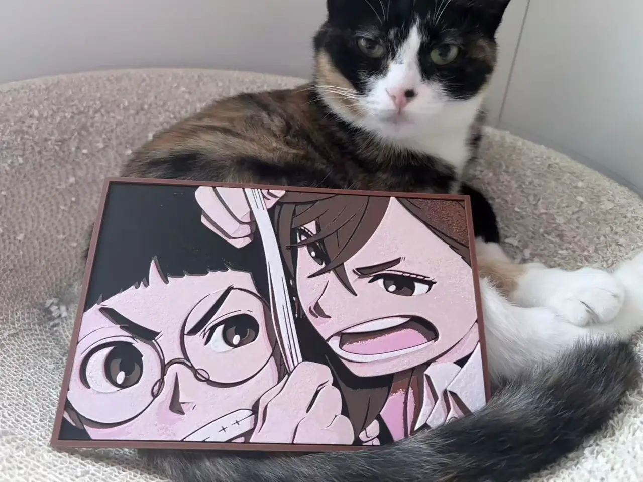 当哒当DANDADAN-小桃&高仓健（オカルン）日常打闹 浮雕 hueforge — modelo 3D