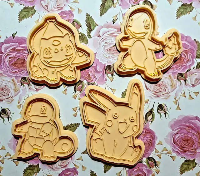 Pokemon Cookie cutter Set - PART 001 — modelo 3D