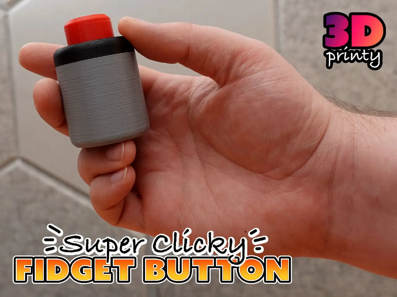 Super Clicky Fidget Button — modelo 3D