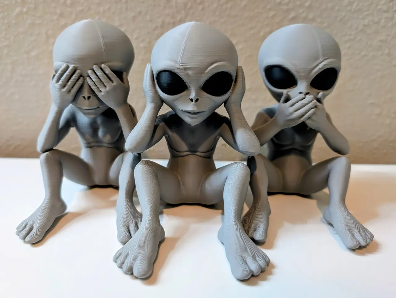 No Evil – Alien Collection (See No Evil, Hear No Evil, Speak No Evil) — modelo 3D