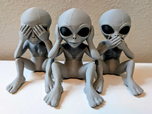 No Evil – Alien Collection (See No Evil, Hear No Evil, Speak No Evil) — modelo 3D
