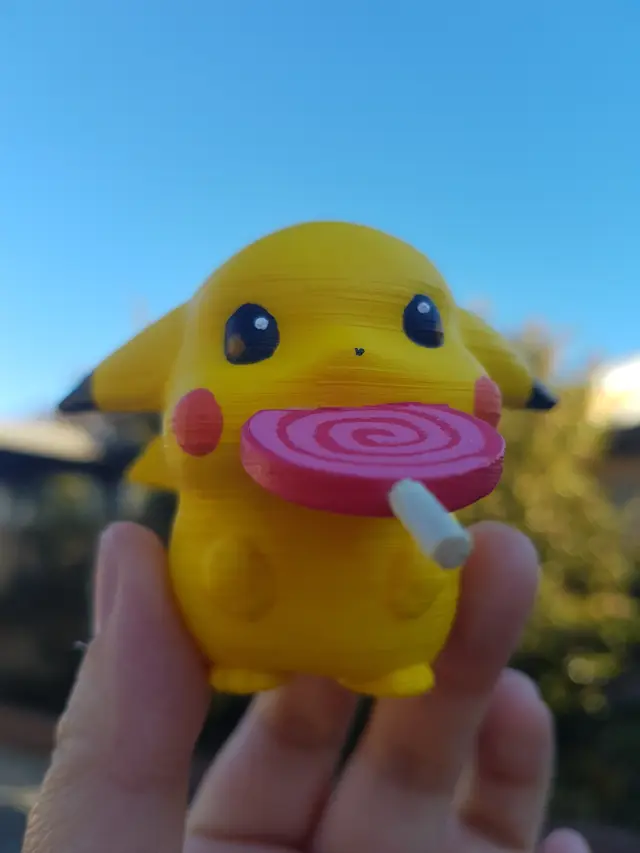 Pokemon Pikachu baby with candy_pokemon — modelo 3D
