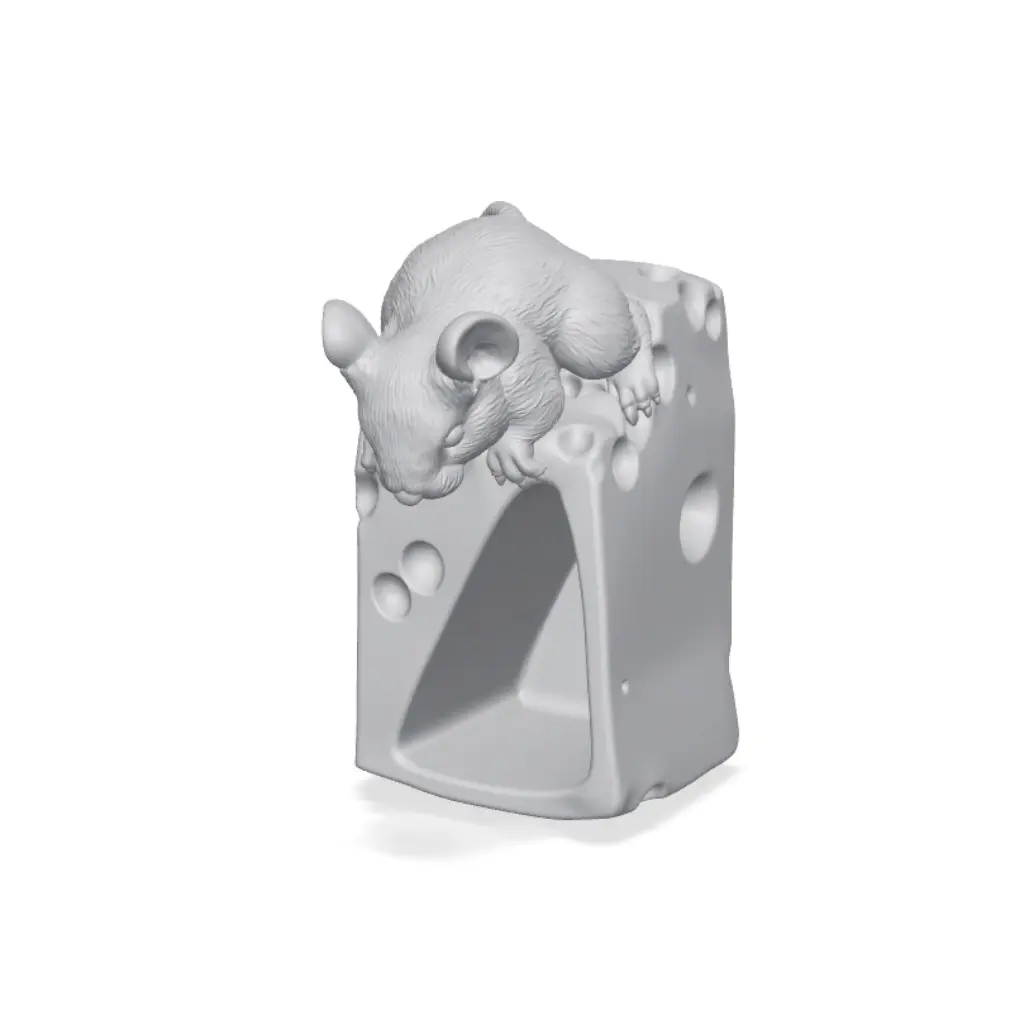 Cheese Mouse Planter Succulent Pot STL — modelo 3D